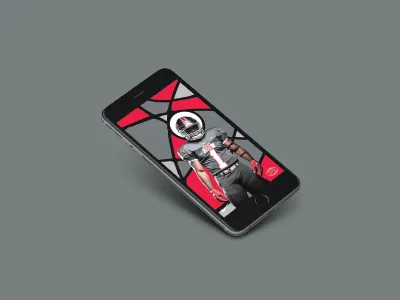 Football Wallpaper color football iphone mockup recruiting stained glass wallpaper