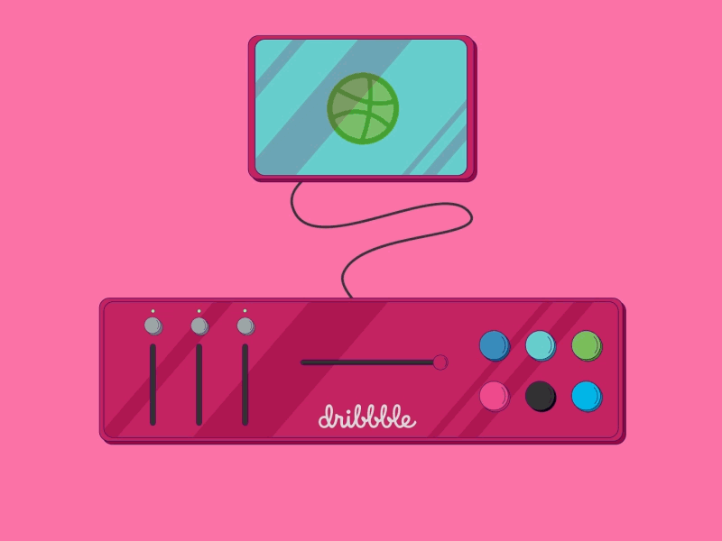 Hello Dribbble 2d animation animation debut dribbble debut hand hello