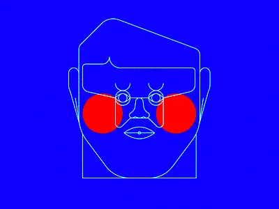 FACE blue eyes face guy man red reddiblu