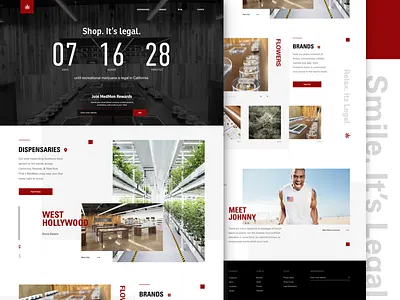 MedMen Theme ecommerce legal marijuana product site ui ux weed