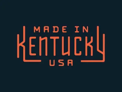 Made In Kentucky badge bluegrass craft custom design ky lettering lockup logo louisville type typography