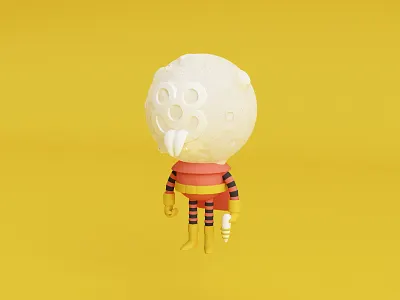 Moon Goon (Full Body) 3d character cinema 4d craig gleason illustration moon moon goon render
