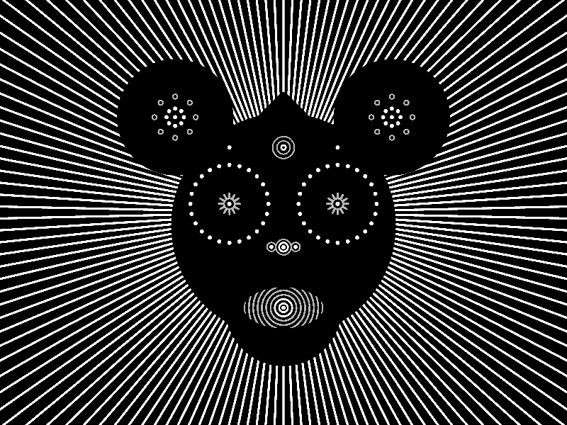 Mask V Black affinity animation art gif mask trippy