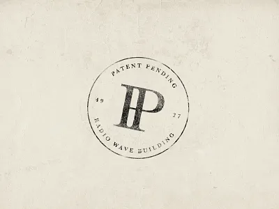Patent Pending stamp 2 badge branding illustrator letters lockup logo pitu print stamp typography