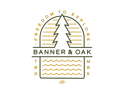 Banner & Oak - Camp Tee apparel design graphics outdoors shirt tee tree type