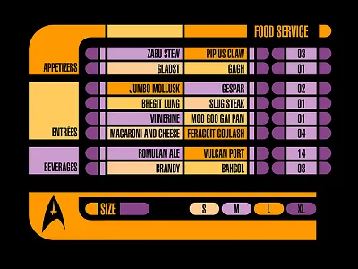 Settings - Daily UI #07 challenge daily ui replicator sci fi space star trek ui ux