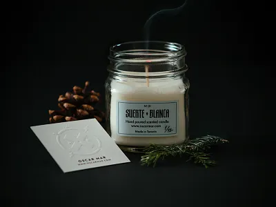 SUERTE BLANCA candle christmas gift handmade mexico skull toronto