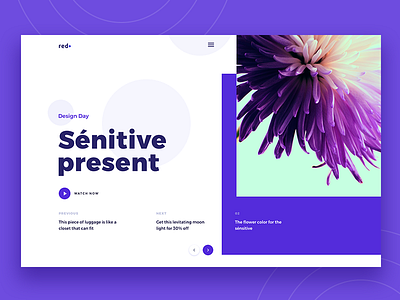 Fitting Purple & Mondrianizm color creative design landing purple trend typography ui ux web mondrianizm