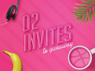2x Dribbble invites coffee draft dribbble giveaway invitation invite
