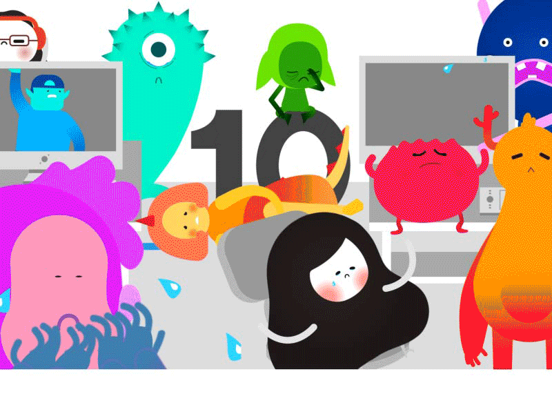 10 Designers crying animation christmas explainer video graphic design motion design motion graphics