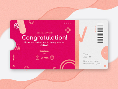 Hello Dribbble! dribbble first shot hello illustration ticket