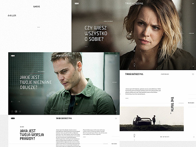 True detective website bartosz włodarczyk design site true detective ui ux web webdesign webpage website