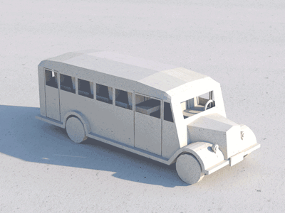 Old Bus bus dirbbble gif