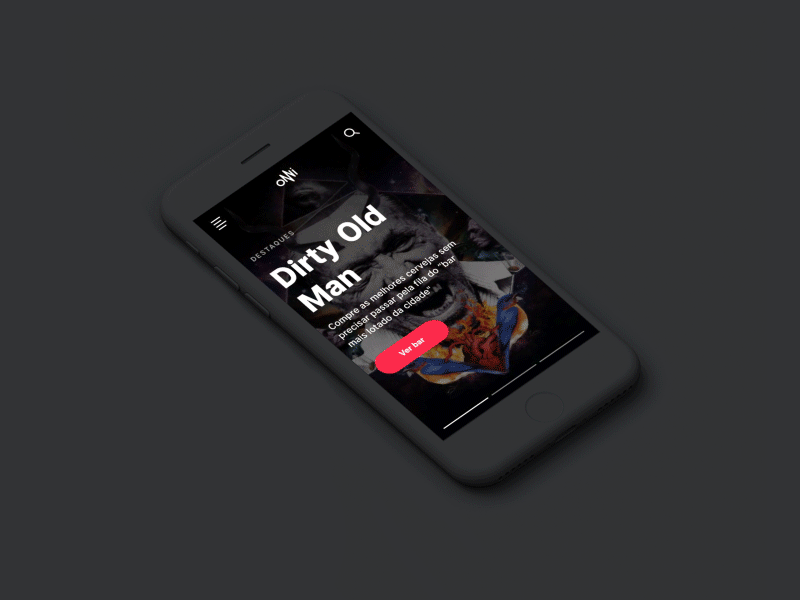 Featured Events app dark events featured framer ui