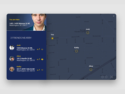 Day 020: Location tracker #dailyui 020 app daily location map tracker ui webapp