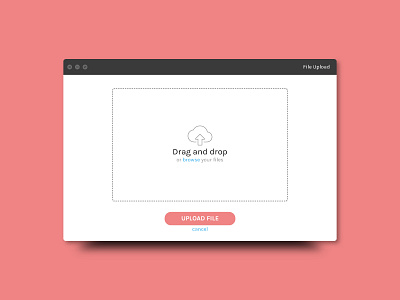 File Upload concept dailyui design file upload files interface ui upload ux web