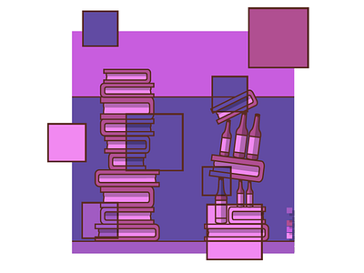 No Distractions Illustration adobe books deep distractions education flat design illustrator no vector vector art vibrant