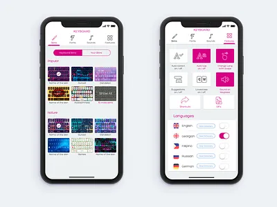 Keyboard Skins ios iphone x keyboard mobile options settings skins