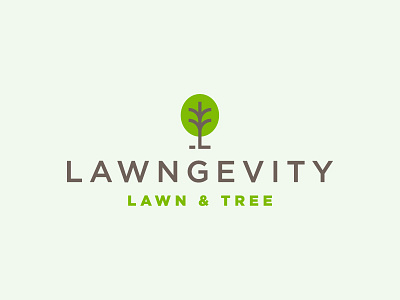 Lawngevity Lawn Logo grass lawn lawncare mow mowing service tree trees trimming