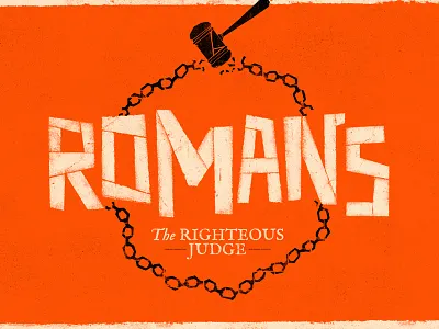 The Book Of Romans branding church illustration saul bass sermon sermon branding sermon series texture