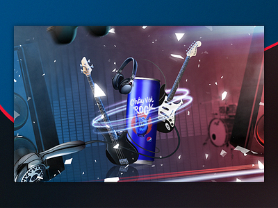 Pepsi key visual lauching new packaging advertising enjoy keyvisual manipulation moment pepsi photoshop retouching rock sing