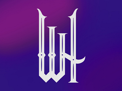 WH monogram h monogram spurs thorns w