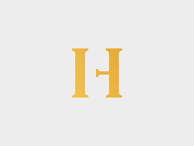 CH Monogram fancy gold letter logo luxury mark monogram serif