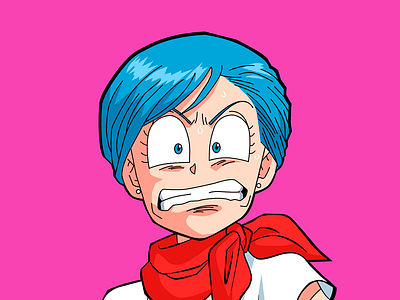 Bulma 2d anime ball bulimia dragon dragonball dragonballsuper goku illustrator vector