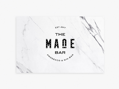 The Mane Bar - Business Card branding events geometric identity marble the mane bar type vintage weddings