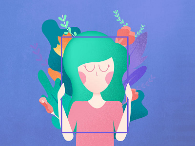 How you see yourself means everything. flower frame girl love plants window