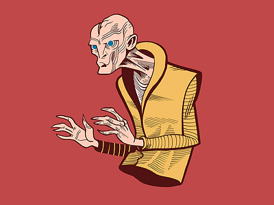 Snoke illustration ink pen photoshop snoke starwars thelastjedi