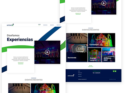 Unicus WebSite design events guatemala home honduras mapping production prototype ui unicus ux website