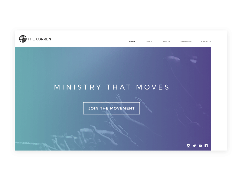 Daily UI 003 dailyui landing page motion waves