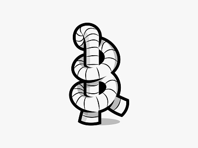 B.ORDAGE. b bordage cord identity logo logotype mark rope typography