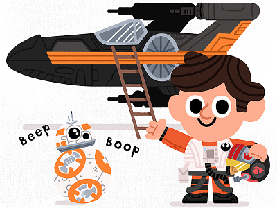 Inseparable friends bb 8 bb8 illustration jedi kidslit lucas poe star star wars wars x wing xwing