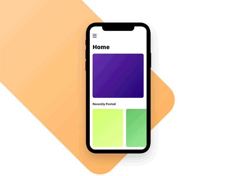 Menu Animation animation app dailyui hamburger inspiration interaction iphone iphonex menu ui