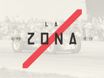 La Zona art branding cafe design food formulaone illustration logo restaurant wesanderson