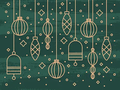Sparkle, Sparkle christmas design gold green illustration joy lines merry ornaments shiny sparkle