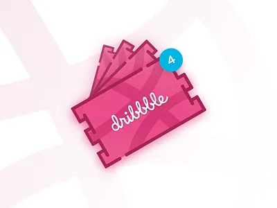4 Dribbble Invites 4 draft dribbble invite invite invites