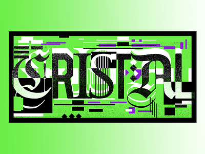 Lettering for Cristal cristal lettering typography