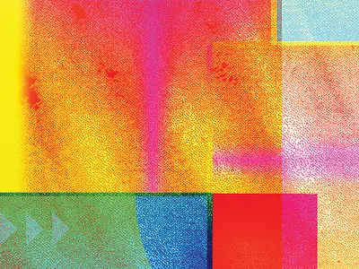 Faux Riso colorful glitch