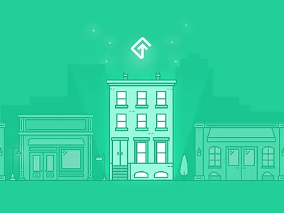 Rent guarantee city illustration building buildings flip guarantee illustration new rent skyline sublet vector york