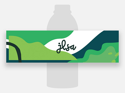 Bottled Water abstract bottled water illustration label lettering minimal vector