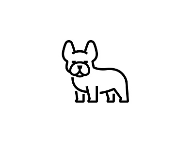 French bulldog animal artwork bulldog french graphic icon illust illustration isotype logo pictogram