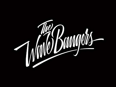 The Wave Bangers branding letters sports type typography waves