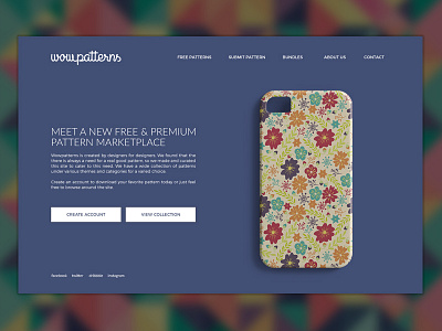 Daily UI #003 - Landing Page color creative dailyui dailyui100 design landing minimal simple ui ux web website