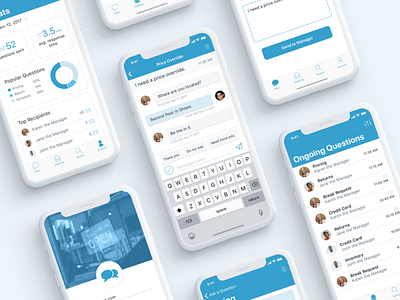 Messaging App app communication ios messaging mobile store ui ux