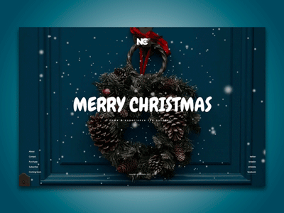 Christmas Vibe agency christmas coming soon corporate fashion fullpage restaurant scroll template ui ui design web