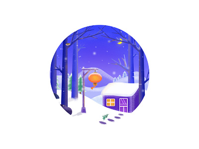 snow illustration ps ui