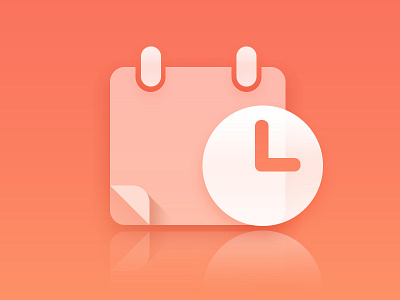 Clock&Time boot calendar clock date icon orange time wizard